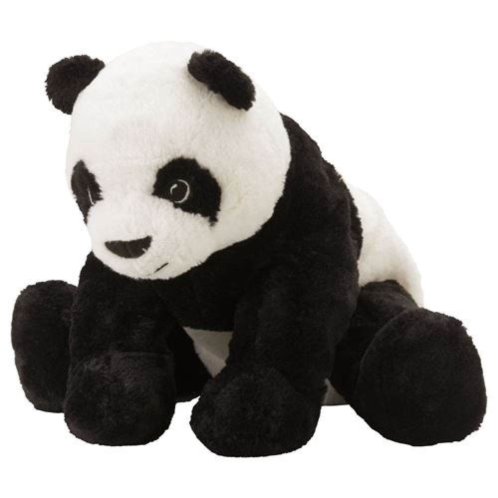 IKEA KRAMIG - yumuşak oyuncak, 30 cm (beyaz-siyah)