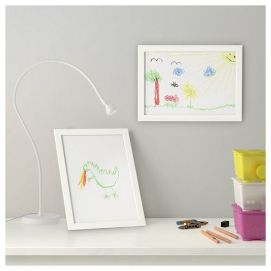 IKEA FISKBO - beyaz çerçeve, 21x30 cm (beyaz)