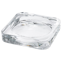 IKEA GLASIG - mum tabağı, 10x10 cm (cam)