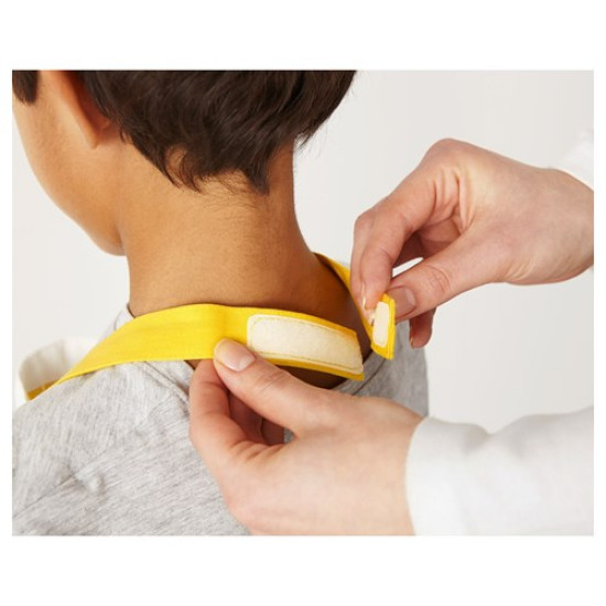 IKEA TOPPKLOCKA - çocuk önlüğü ve şapka, 57 cm (beyaz-sarı) beyaz-sarı