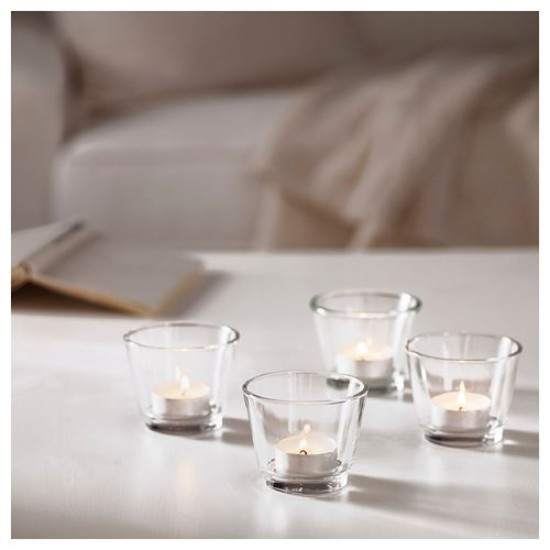 IKEA GALEJ - tealight mumluk (cam)