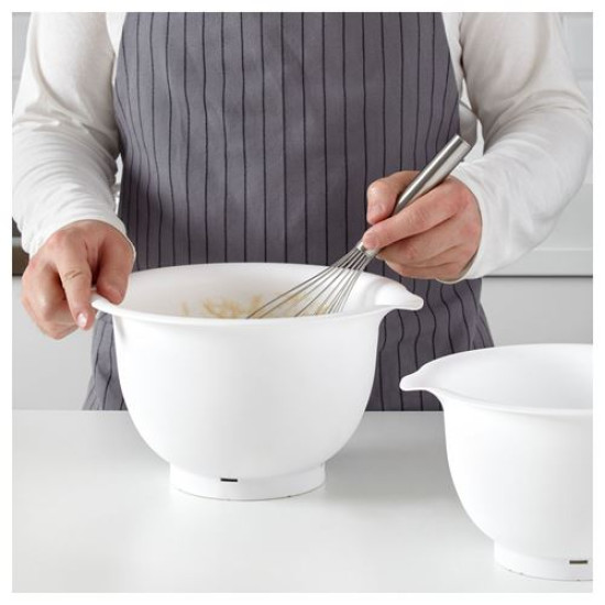 IKEA VISPAD - karıştırma kabı, 2,3 lt x 3,7 lt (beyaz) beyaz