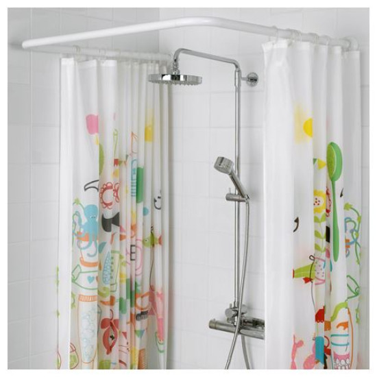 ikea-vikarn-duş-perdesi-çubuğu-beyaz-beyaz