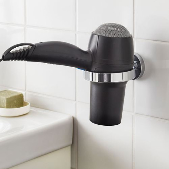 IKEA BOBSJÖN - saç kurutma makinası tutacağı (çinko kaplama)