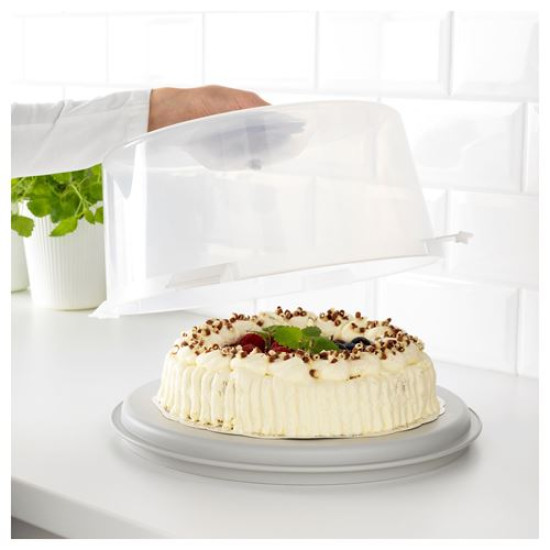 IKEA KRISPIG - kek fanusu, 36 cm (şeffaf)