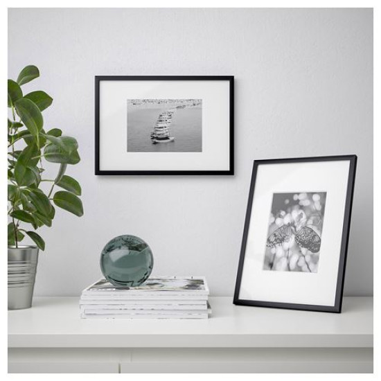 IKEA LOMVIKEN - siyah çerçeve, 21x30 cm (siyah)