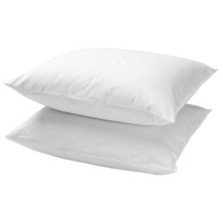 IKEA DVALA - 2'li yastık kılıfı, 50x60 cm (beyaz)