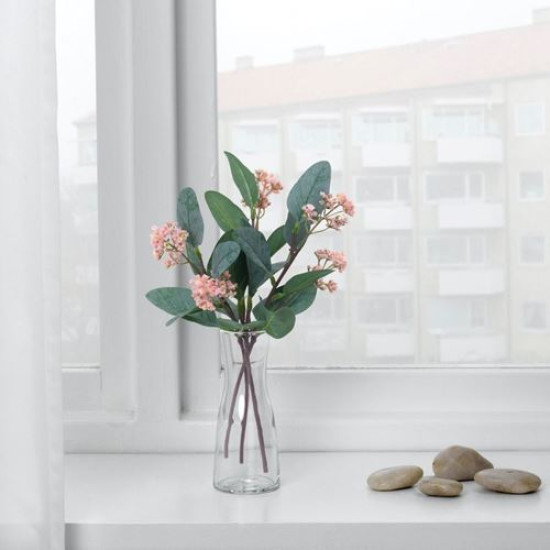 ikea-smycka-yapay-çiçek-30-cm-pembe-pembe