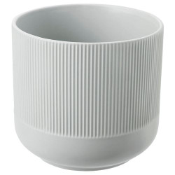 IKEA GRADVIS - seramik saksı, 15 cm (gri)