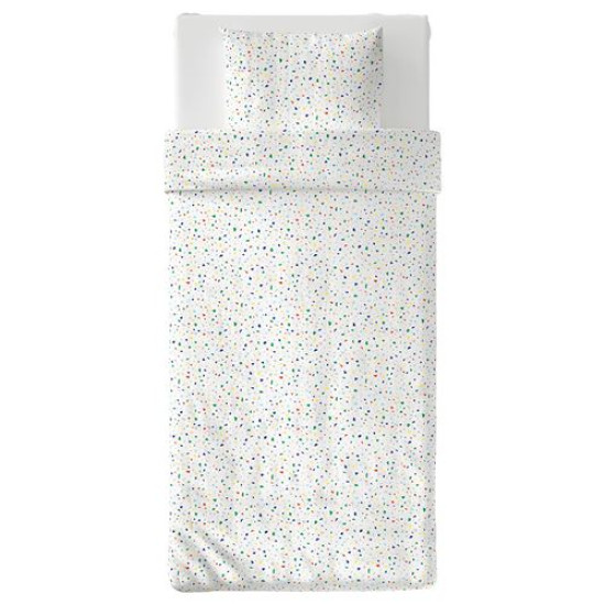 IKEA MÖJLIGHET - çocuk nevresim takımı, 150x200/50x60 cm (beyaz-çok renkli)