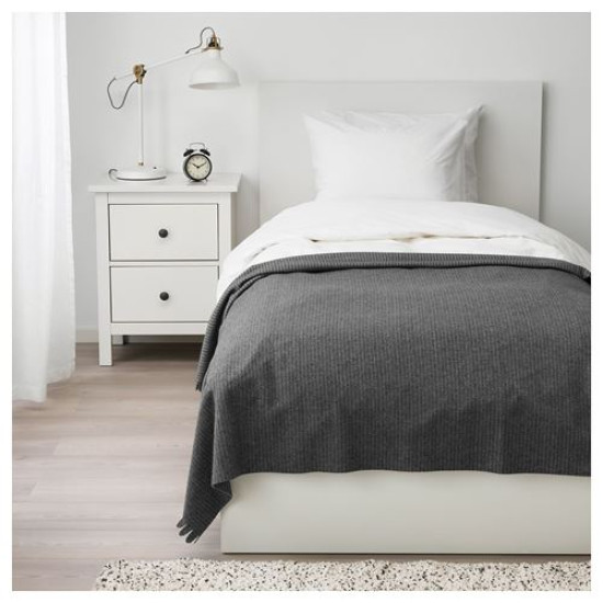 IKEA TJÄRBLOMSTER - yatak örtüsü, 150x210 cm (gri)