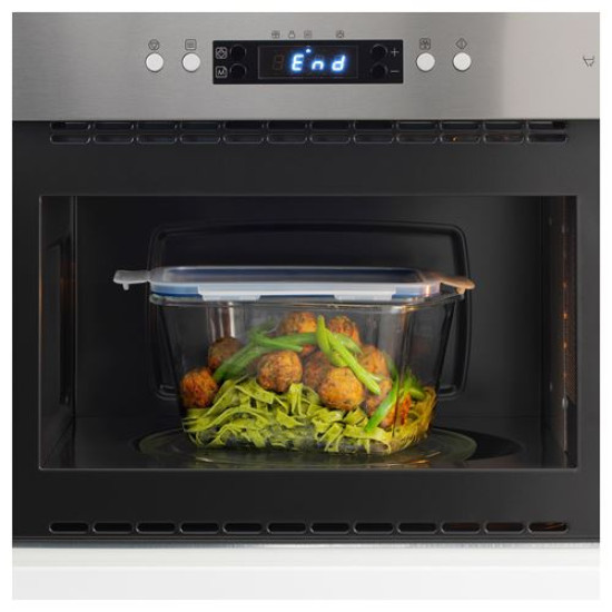 IKEA 365+ - kapaklı cam saklama kabı, 1,8 lt (cam-plastik) cam-plastik