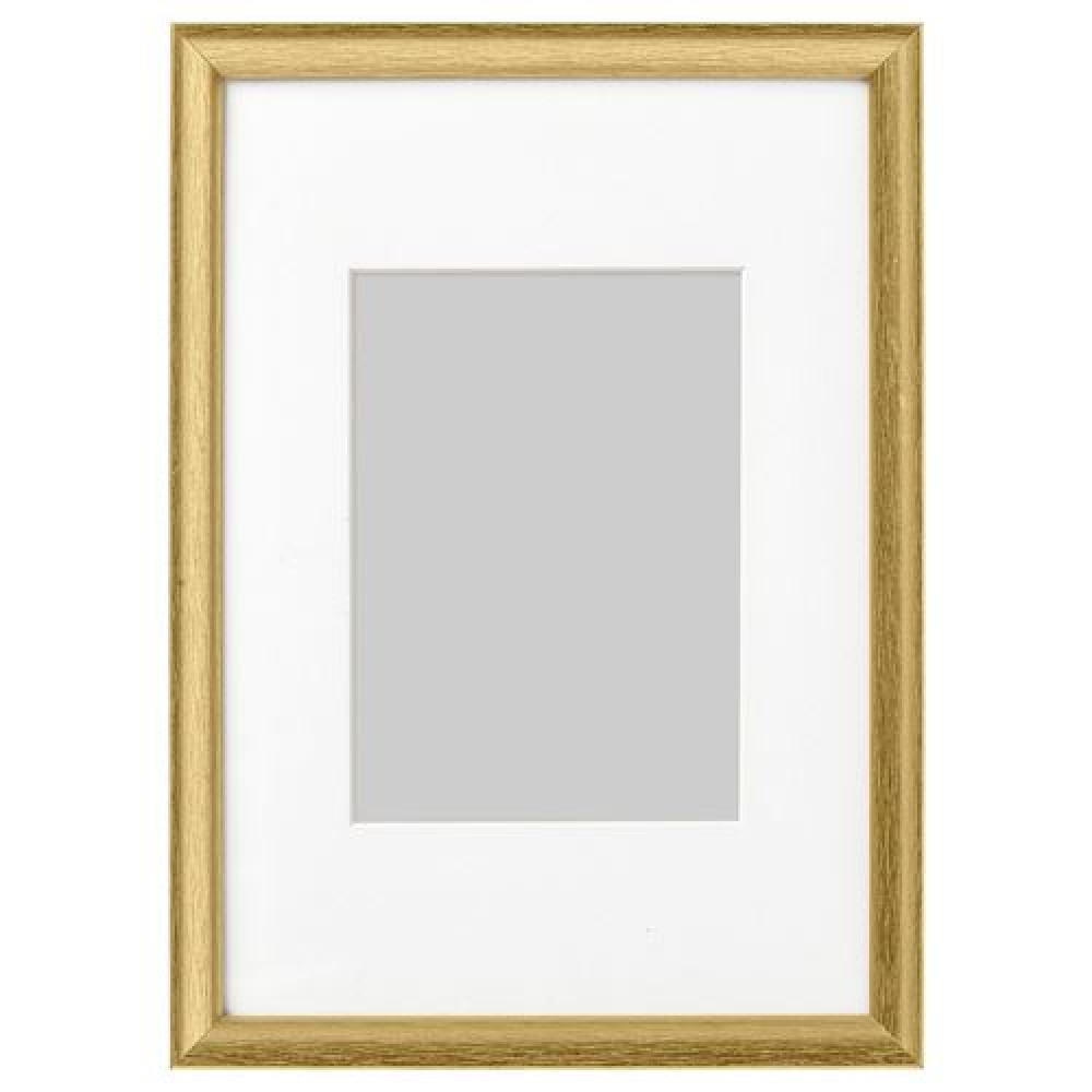 IKEA SILVERHÖJDEN - renkli çerçeve, 21x30 cm (altın rengi)