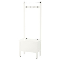 IKEA HEMNES - havluluk ve bank, 64x37x173 cm (beyaz)