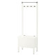 IKEA HEMNES - havluluk ve bank, 64x37x173 cm (beyaz)