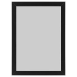 IKEA FISKBO - siyah çerçeve, 21x30 cm (siyah)
