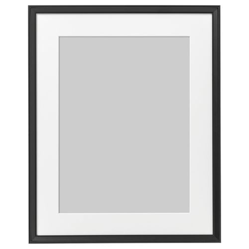 IKEA KNOPPÄNG - siyah çerçeve, 40x50 cm (siyah)