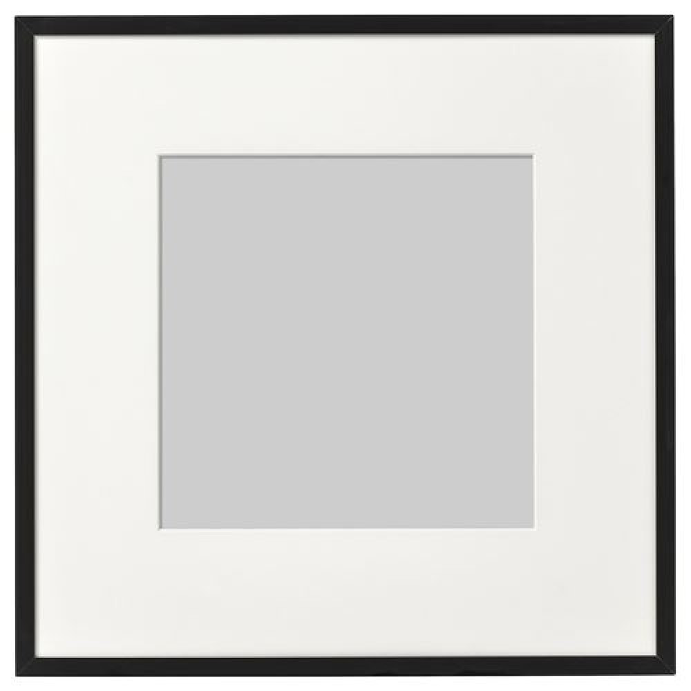 IKEA LOMVIKEN - siyah çerçeve, 32x32 cm (siyah)