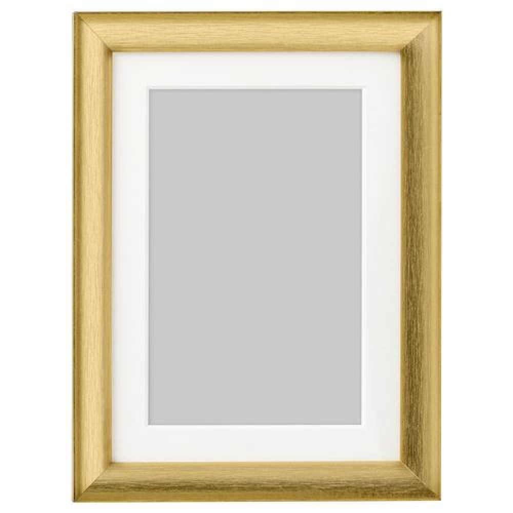 IKEA SILVERHÖJDEN - renkli çerçeve, 13x18 cm (altın rengi)
