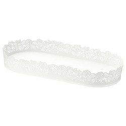 IKEA SAMVERKA - mum tabağı, 35x15 cm (beyaz)