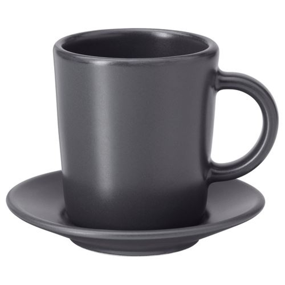 IKEA DINERA - Türk kahvesi fincanı, 9 cl (koyu gri)