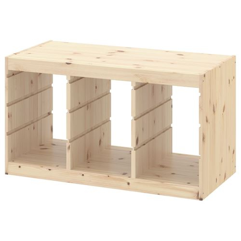 IKEA TROFAST - saklama ünitesi iskeleti, 94x52 cm (açık beyaz vernikli çam)