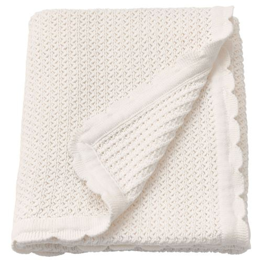IKEA GULSPARV - bebek battaniyesi, 70x90 cm (beyaz)