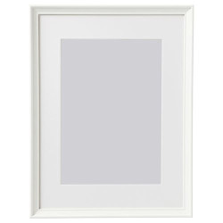 IKEA KNOPPÄNG - beyaz çerçeve, 30x40 cm (beyaz)