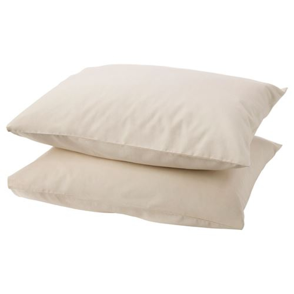 IKEA DVALA - 2'li yastık kılıfı, 50x60 cm (bej)