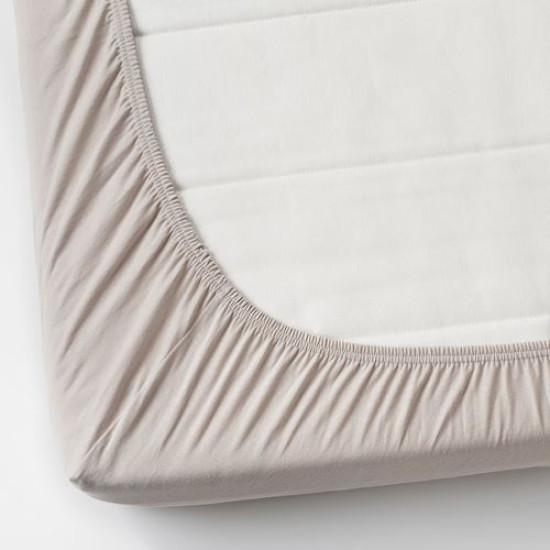 IKEA VÅRVIAL - lastikli çarşaf, 80x200 cm (bej) bej