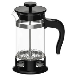 IKEA UPPHETTA - french press, 0,4 lt (paslanmaz çelik-siyah)