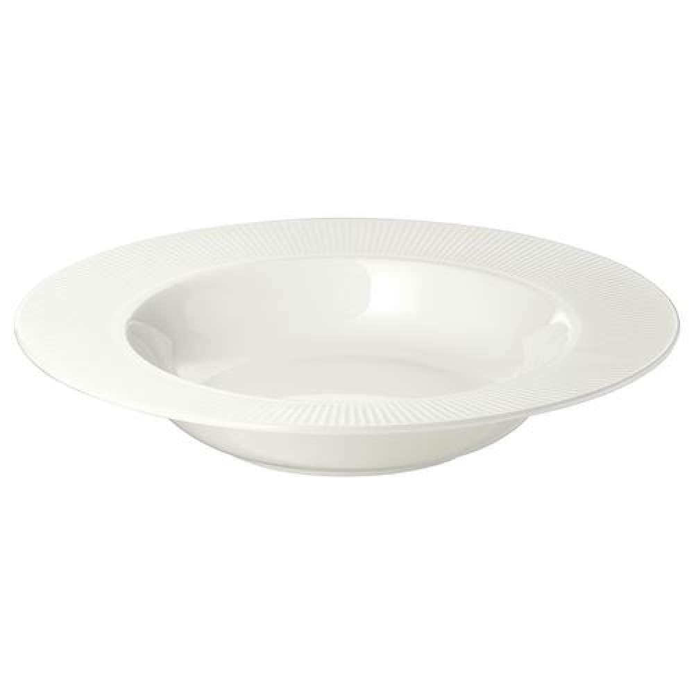 IKEA OFANTLIGT - çukur tabak, 24 cm (beyaz)