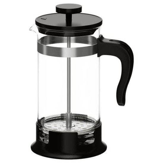 ikea-upphetta-french-press-1-lt-paslanmaz-çelik-siyah-paslanmaz-çelik-siyah