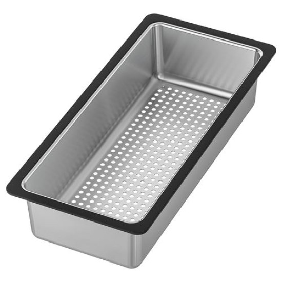 IKEA NORRSJÖN - eviye süzgeci, 42x19x9 cm (paslanmaz çelik) paslanmaz çelik