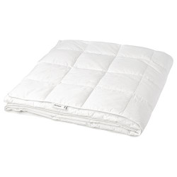 IKEA FJÄLLHAVRE - çift kişilik yorgan, hafif sıcak tutar (beyaz)