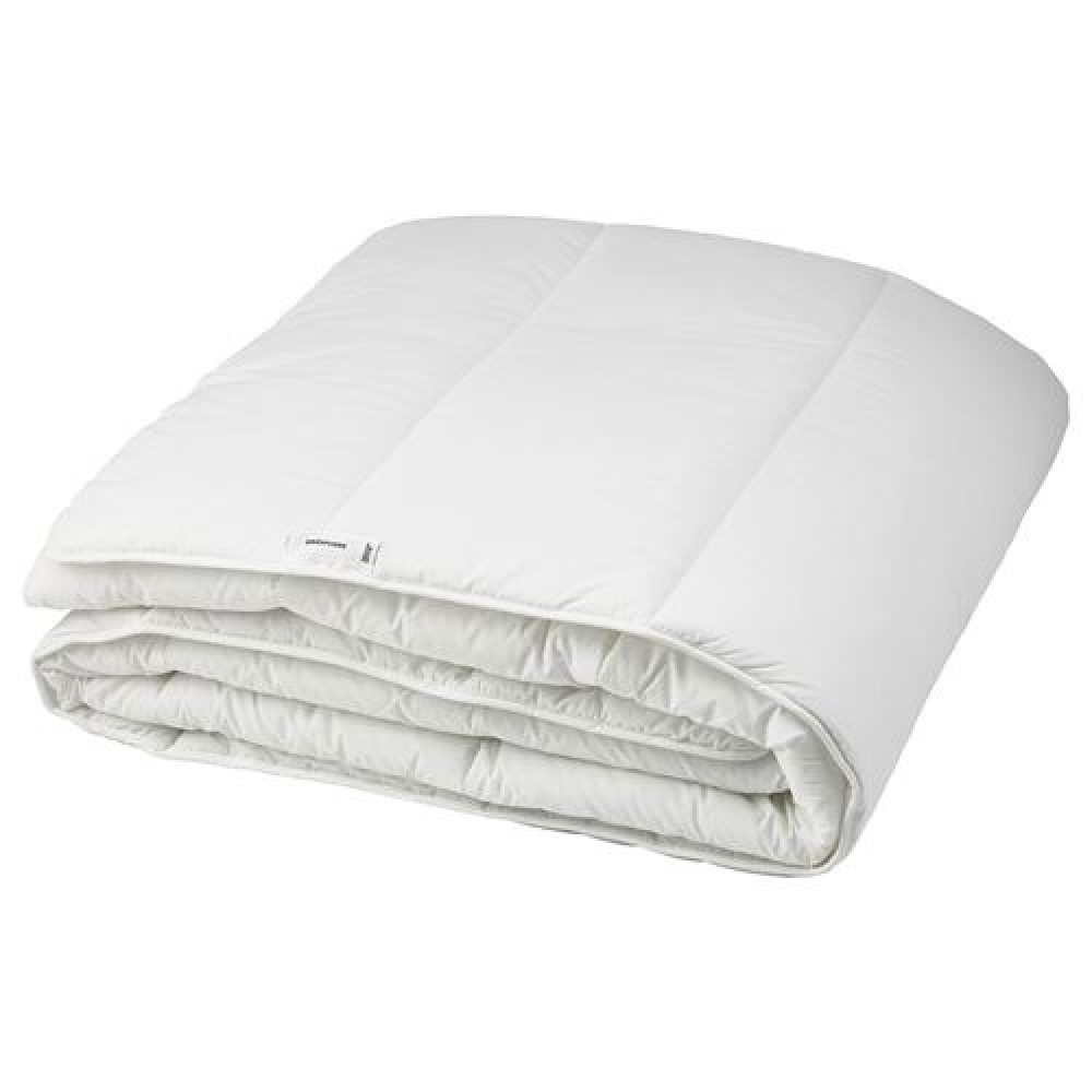 IKEA SMÅSPORRE - çift kişilik yorgan, sıcak tutar (beyaz)
