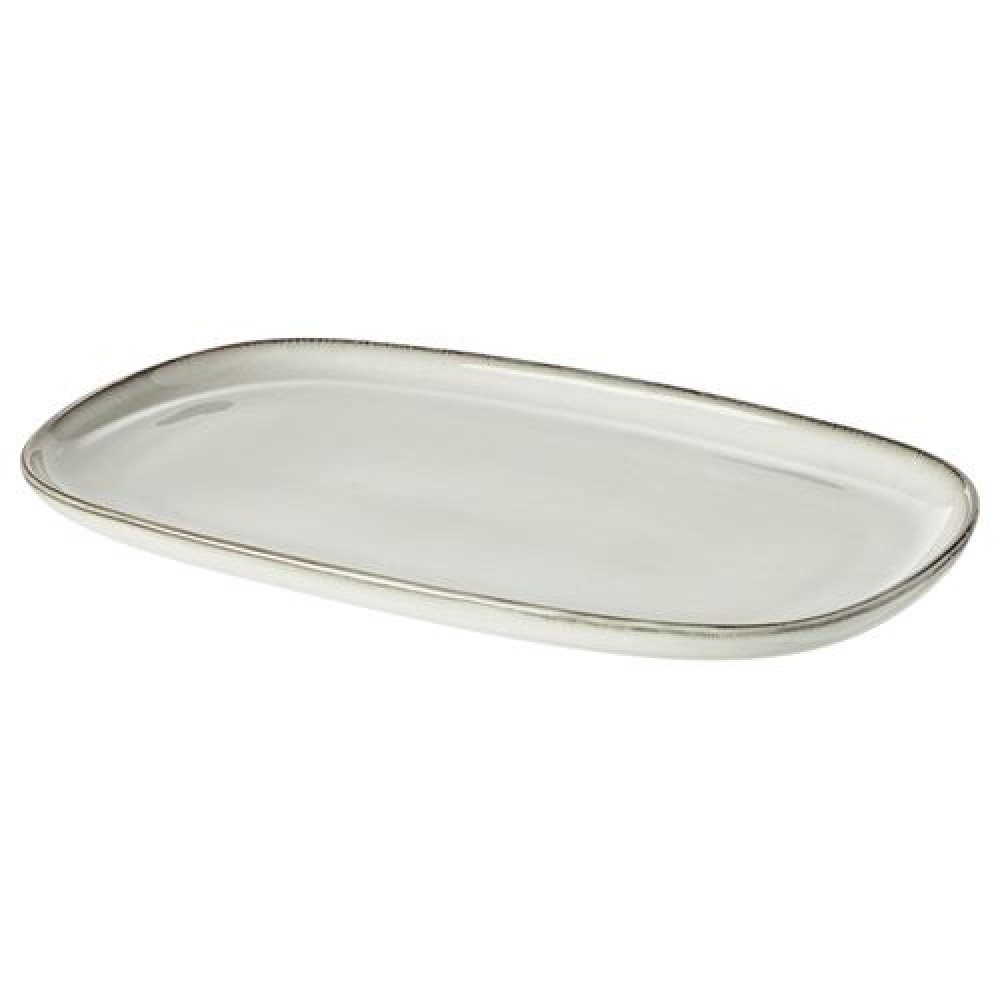 IKEA GLADELIG - servis tabağı, 31x19 cm (gri)