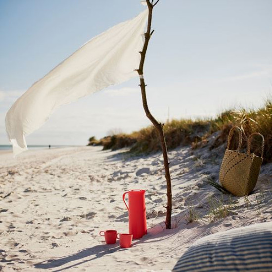 BEHÖVD - termos, 1 lt (bej-kırmızı) bej-kırmızı