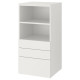 IKEA PLATSA/SMÅSTAD - çocuk şifonyeri, 60x55x123 cm (beyaz)
