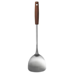 IKEA SLITSTARK - spatula, 37 cm (paslanmaz çelik-ceviz)