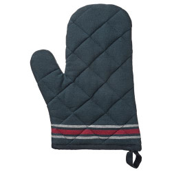 IKEA HILDEGUN - fırın eldiveni (beyaz-mavi)