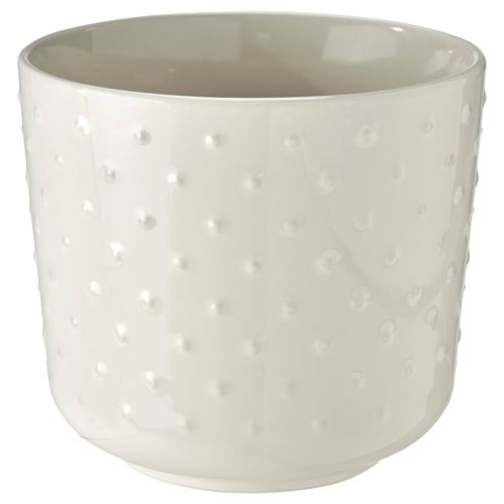 IKEA SESAMFRÖN - seramik saksı, 12 cm (kırık beyaz)