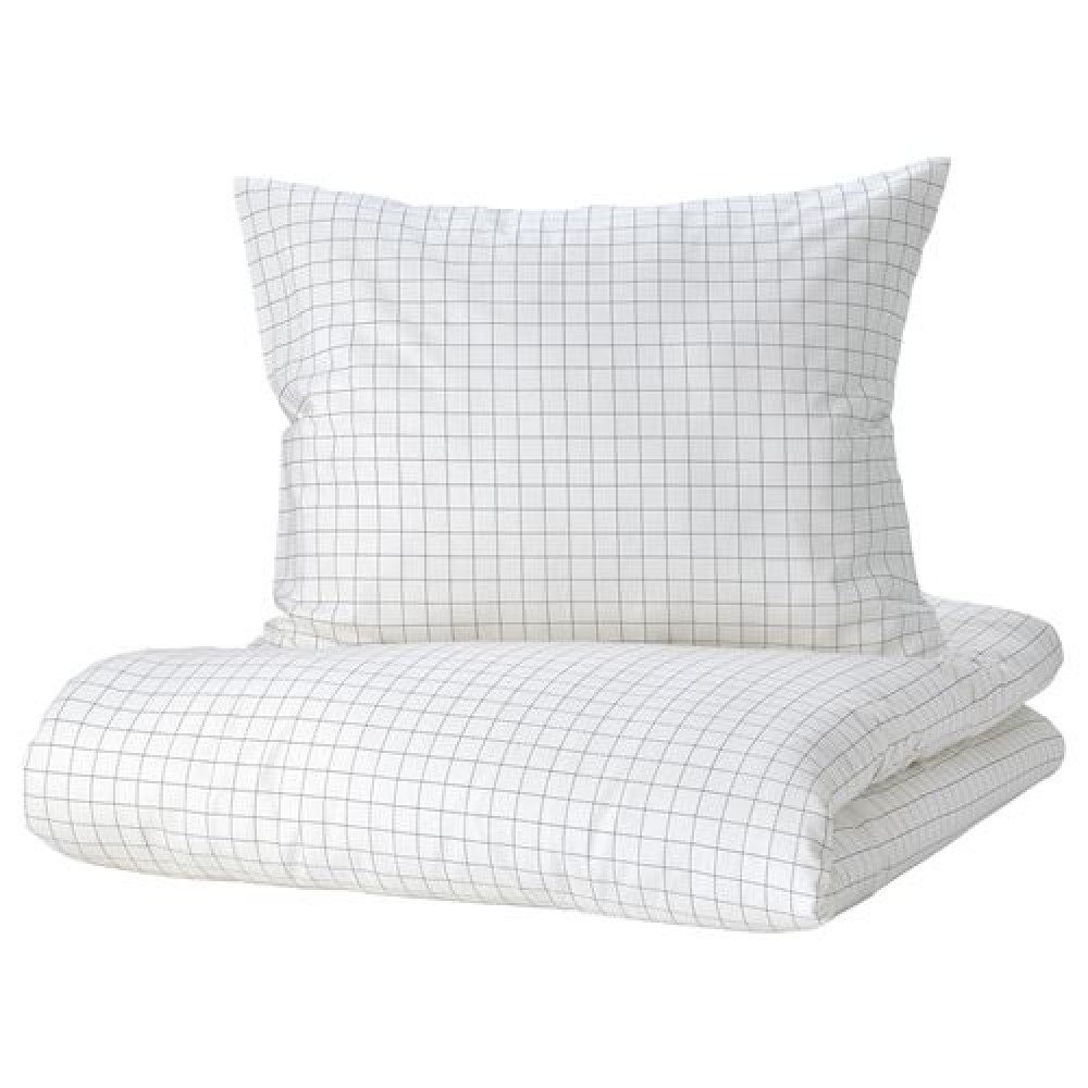 IKEA VÄNKRETS - çocuk nevresim takımı, 150x200/50x60 cm (beyaz-sarı)