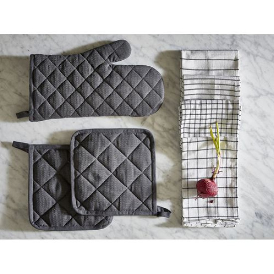 IKEA RINNIG - kurulama bezi, 45x60 cm (beyaz-koyu gri) beyaz-koyu gri