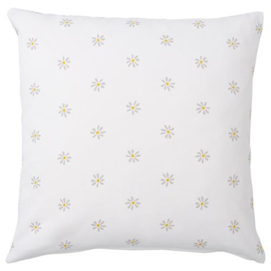 IKEA NATTSLÄNDA - kırlent kılıfı, 50x50 cm (gri-beyaz) gri-beyaz