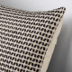 IKEA KUSTFLY - kırlent kılıfı, 50x50 cm (bej-siyah) bej-siyah