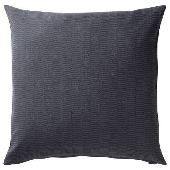 IKEA PLOMMONROS - kırlent kılıfı, 50x50 cm (koyu gri-gri) koyu gri-gri