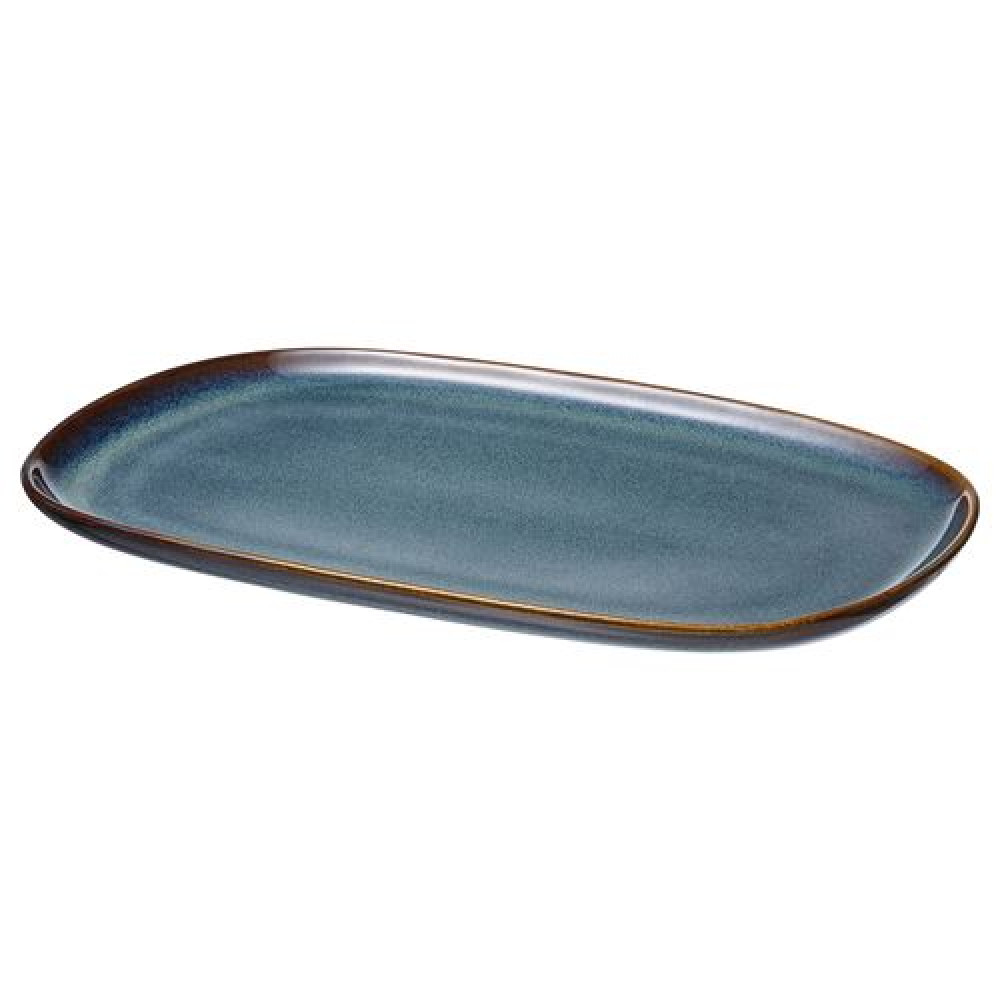 IKEA GLADELIG - servis tabağı, 31x19 cm (mavi)