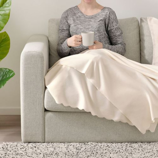 IKEA THORGUN - örtü, 120x160 cm (kırık beyaz)