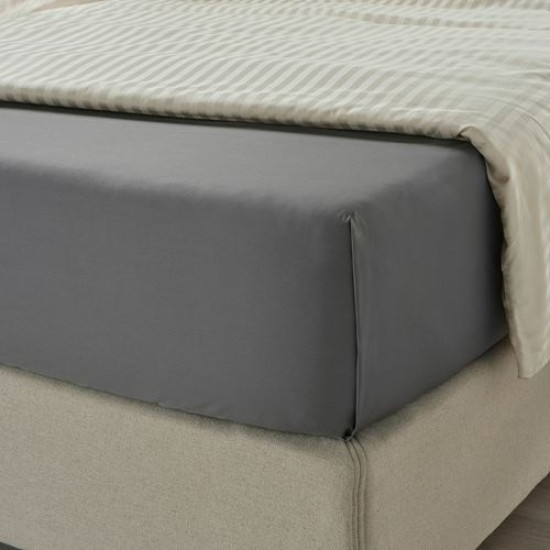 ikea-nattjasmin-tek-kişilik-çarşaf-150x260-cm-koyu-gri-koyu-gri